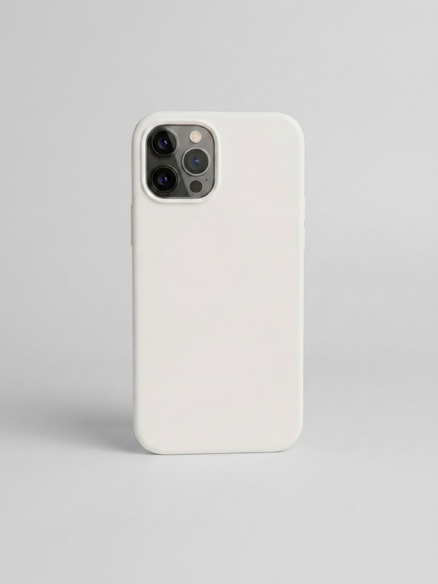 Premium Pure White Silicone iPhone Case – Soft Touch Matte Cover For iPhone 12 Pro / 13 Pro