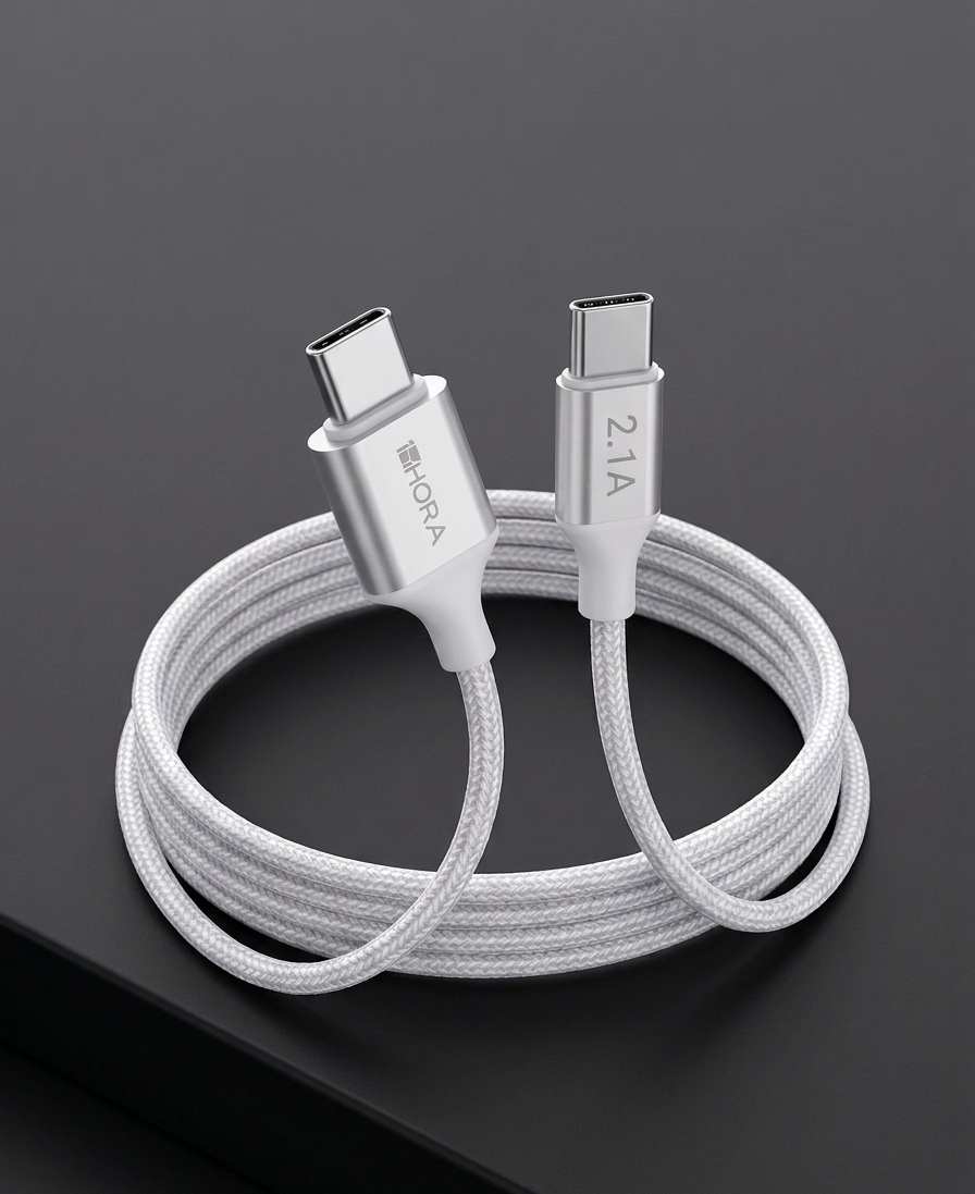 1HORA Type-C to Type-C Fast Charging Cable (1M, 2.1A)