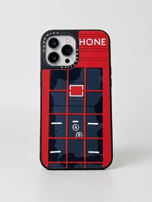 Casetify London Phone Booth iPhone Case – Iconic British Red Telephone Box Design For iPhone 13 Pro / 14 Pro