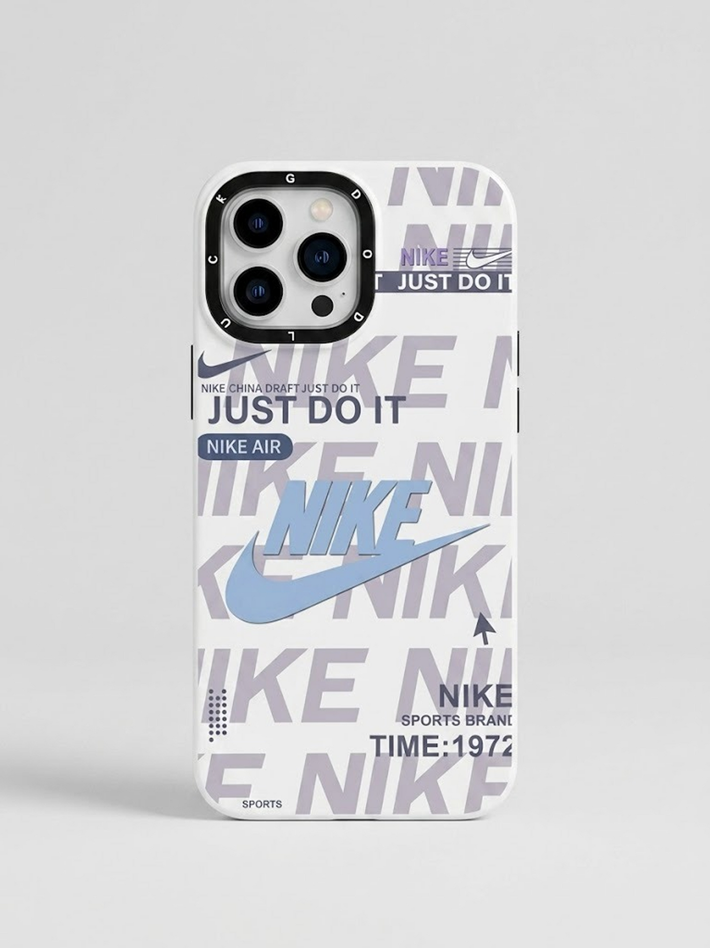 Nike Just Do It Sports iPhone Case – Nike Air Typography Pattern Cover For iPhone 13 Pro / 14 Pro