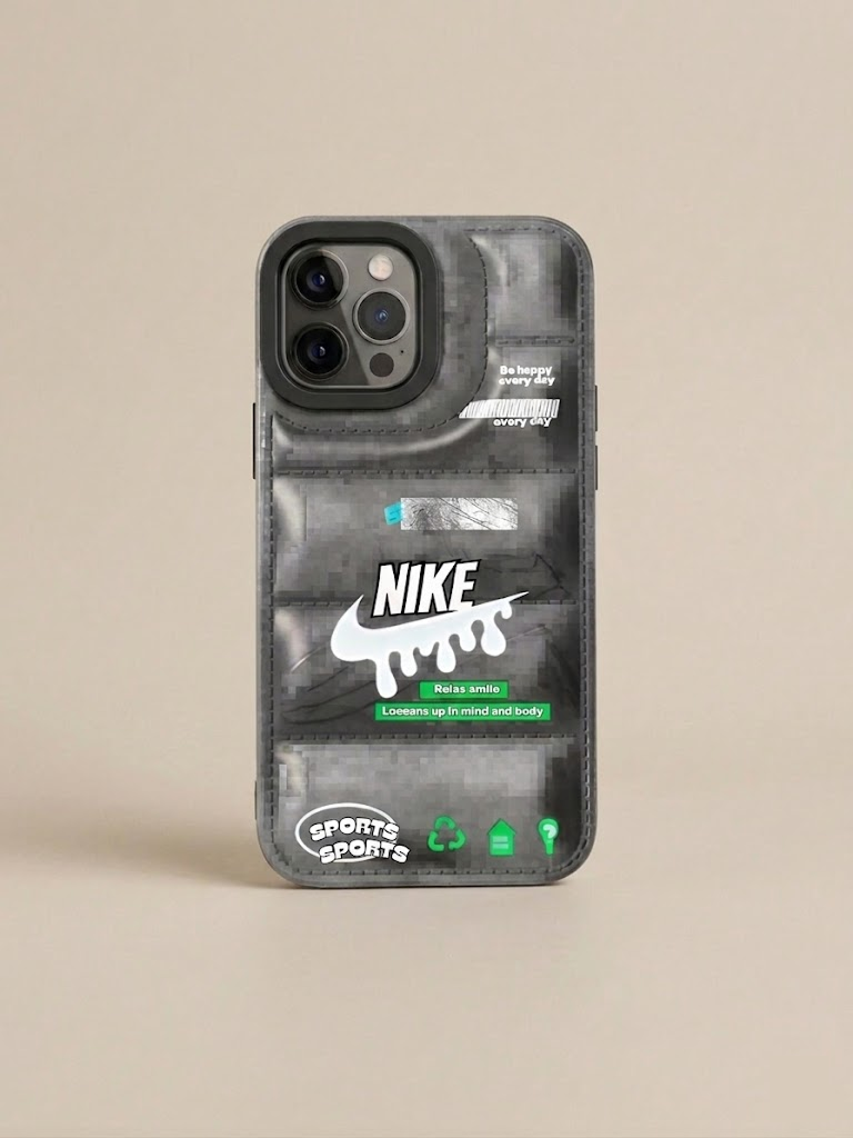 Nike Sports Edition iPhone Case – Puffer Style | Streetwear Phone Cover (12 Pro/Pro Max)