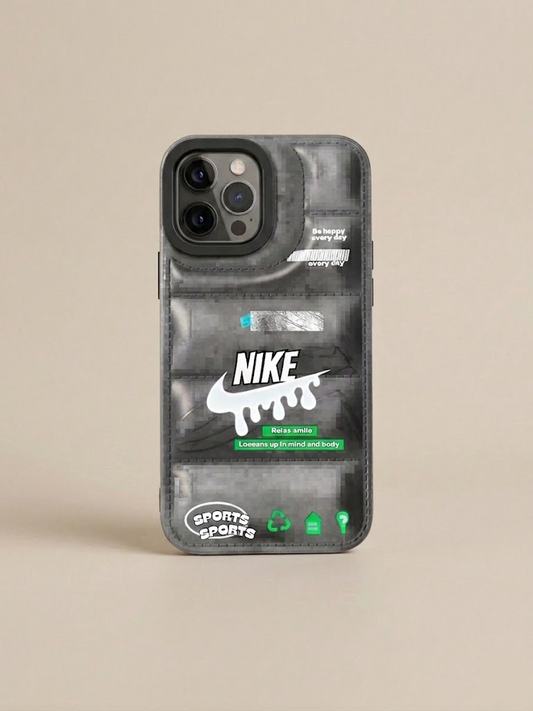 Nike Sports Edition iPhone Case – Puffer Style | Streetwear Phone Cover (12 Pro/Pro Max)