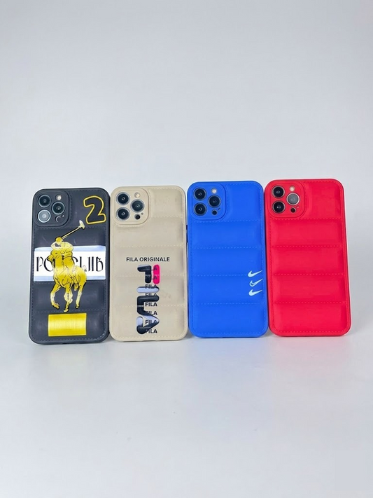 Premium Puffer Series Designer Protective Case Available for iPhone 12 to 16 Pro Max