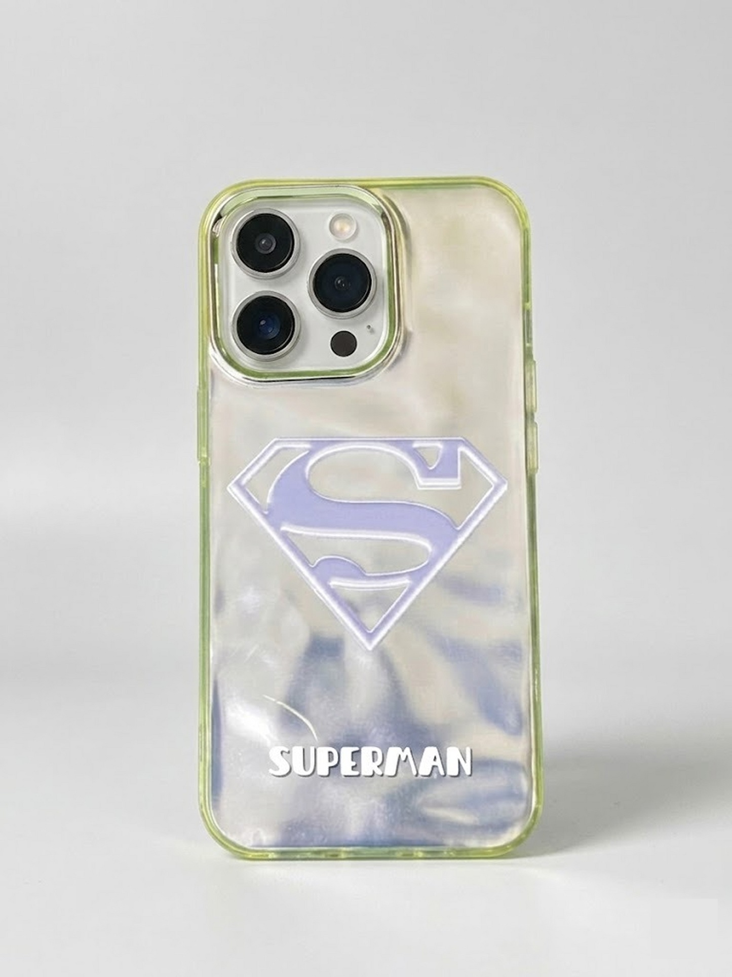 Premium Superman Themed Holographic Protective Case for iPhone
