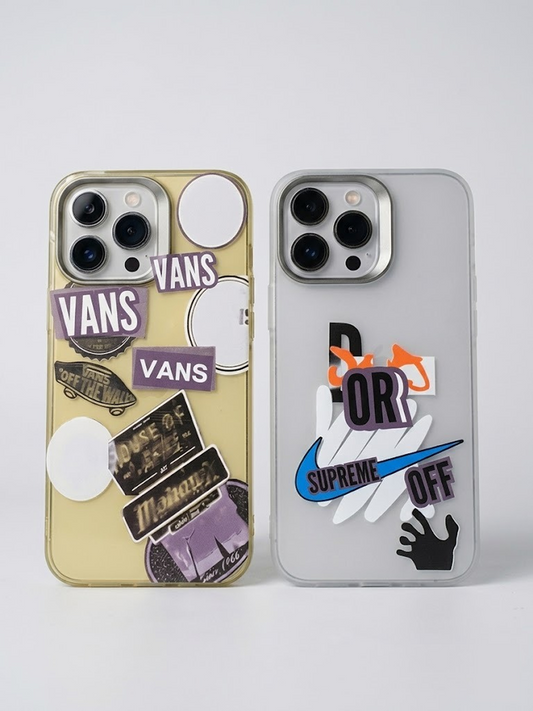 Trendy Streetwear Collage Series Protective Case for iPhone