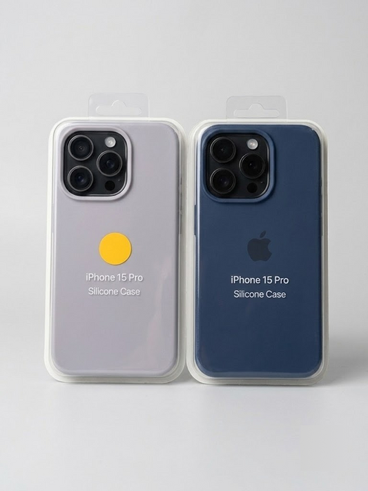 Premium Soft-Touch Silicone Protective Case for iPhone 15 Pro