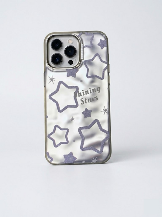 Whimsical Star-Patterned Protective Case for iPhone